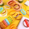 Youdaju 50Pcs Western Party Bracelets Cowboy Cowgirl Silicone Bracelets Western Themed Stretch Wristbands for Western Party Birthday Party Supplies Decorations,10 Different Patterns view 4