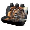 NWTRJ SciFi Lion Car Back Seat Covers Soft Waterproof Cars Rear Bench Cushion Covers Dust and Scratch Proof Auto Backrest Protector Cover Universal Fit Most Trucks SUV Van view 1