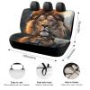 NWTRJ SciFi Lion Car Back Seat Covers Soft Waterproof Cars Rear Bench Cushion Covers Dust and Scratch Proof Auto Backrest Protector Cover Universal Fit Most Trucks SUV Van view 2