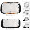 NWTRJ SciFi Lion Car Back Seat Covers Soft Waterproof Cars Rear Bench Cushion Covers Dust and Scratch Proof Auto Backrest Protector Cover Universal Fit Most Trucks SUV Van view 3