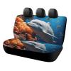 NWTRJ Dolphin On Coral Car Back Seat Covers Soft Waterproof Cars Rear Bench Cushion Covers Dust and Scratch Proof Auto Backrest Protector Cover Universal Fit Most Trucks SUV Van view 1