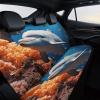 NWTRJ Dolphin On Coral Car Back Seat Covers Soft Waterproof Cars Rear Bench Cushion Covers Dust and Scratch Proof Auto Backrest Protector Cover Universal Fit Most Trucks SUV Van view 4