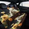NWTRJ Rabbit and Flower Car Back Seat Covers Soft Waterproof Cars Rear Bench Cushion Covers Dust and Scratch Proof Auto Backrest Protector Cover Universal Fit Most Trucks SUV Van view 4