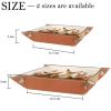 Autumn Lovely Animals Microfiber Leather Dice Trays Folding for RPG DND Table Games, Leather Dice Holder Storage Box Portable Folding Rolling Dice Tray, 20.5x20.5cm view 4