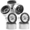 Aluminum Alloy 1.9" Beadlock Wheel Rims Hubs & Metal 1.9 inch Beadlock Wheel Rims Set Wheel Hubs 12mm Hex view 1