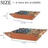 America Welcomes Printing Microfiber Leather Dice Trays Folding for RPG DND Table Games, Leather Dice Holder Storage Box Portable Folding Rolling Dice Tray, 16x16cm view 4