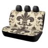 NWTRJ Fleur-de-Lis and Coat Arms Knight Car Back Seat Covers Soft Waterproof Cars Rear Bench Cushion Covers Dust and Scratch Proof Auto Backrest Protector Cover Universal Fit Most Trucks SUV Van view 1