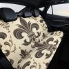 NWTRJ Fleur-de-Lis and Coat Arms Knight Car Back Seat Covers Soft Waterproof Cars Rear Bench Cushion Covers Dust and Scratch Proof Auto Backrest Protector Cover Universal Fit Most Trucks SUV Van view 4