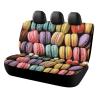 NWTRJ Macaron Biscuit Flavored Pastries Car Back Seat Covers Soft Waterproof Cars Rear Bench Cushion Covers Dust and Scratch Proof Auto Backrest Protector Cover Universal Fit Most Trucks SUV Van view 1