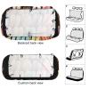 NWTRJ Macaron Biscuit Flavored Pastries Car Back Seat Covers Soft Waterproof Cars Rear Bench Cushion Covers Dust and Scratch Proof Auto Backrest Protector Cover Universal Fit Most Trucks SUV Van view 3