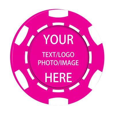 KGNIAHGU Custom Poker Chips, Personalized Poker chip,Custom Poker Chips with Your Logo, Text, or Artwork,Casino Plastic Chips,Golf Ball Markers,Beer Tokens for bar (Rose Red, 40MM)