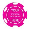KGNIAHGU Custom Poker Chips, Personalized Poker chip,Custom Poker Chips with Your Logo, Text, or Artwork,Casino Plastic Chips,Golf Ball Markers,Beer Tokens for bar (Rose Red, 40MM) view 1
