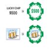 KGNIAHGU Custom Poker Chips, Personalized Poker chip,Custom Poker Chips with Your Logo, Text, or Artwork,Casino Plastic Chips,Golf Ball Markers,Beer Tokens for bar (Rose Red, 40MM) view 2