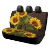 NWTRJ Sunflower Plant Car Back Seat Covers Soft Waterproof Cars Rear Bench Cushion Covers Dust and Scratch Proof Auto Backrest Protector Cover Universal Fit Most Trucks SUV Van view 1