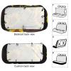 NWTRJ Sunflower Plant Car Back Seat Covers Soft Waterproof Cars Rear Bench Cushion Covers Dust and Scratch Proof Auto Backrest Protector Cover Universal Fit Most Trucks SUV Van view 3