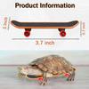 FORZENA Turtle Toys Mnini Skateboard Turtle Fast Skate Accessory Funny Pet Turtles Playing & Training Toy Finger Walking Skateboards Parrot Reptile Skateboard Toys(Random Colors) (3PC) view 4