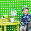 EONNCNT Happy Birthday Cake Topper - Green Glitter Birthday Party Cake Decoration Supplies, Photo Booth Props view 4