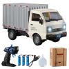 GoolRC Remote Control Truck for Teens, 2.4GHz 1:16 Remote Controlled Transport Car with LED Light & Spray Function, Rear Compartment Transport Goods, Toy Trucks for Teens Gifts view 1
