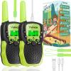 Vvinca Walkie Talkies for Kids, Rechargeable Toys for Ages 3 4 5-7 8-12 Year Old Boys Girls with Flashlight 22CH 2 Way Radio, 3 KM Long Range Walkie Talkie for Adventure Game Camping view 1