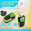 Vvinca Walkie Talkies for Kids, Rechargeable Toys for Ages 3 4 5-7 8-12 Year Old Boys Girls with Flashlight 22CH 2 Way Radio, 3 KM Long Range Walkie Talkie for Adventure Game Camping view 2