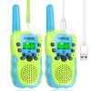 Vvinca Walkie Talkies for Kids Rechargeable Toys for Ages 5-7, Long Range 22 Channels 2 Way Kids Walkie Talkie with Flashlight for Camping Hiking Indoor Outdoor 3 4 5 6-12 Boy Girl Christmas Birthday view 1