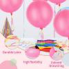 24 Pcs Pink Punch Balloons Bounce with Rubber Band Handle Punching Balloon Heavy Duty for Birthday party favors, Kids (Pink) view 3
