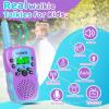 Vvinca Rechargeable Walkie Talkies for Kids 4 Pack, 5-7 Year Old Boy Toys Long Range 22 Channels 2 Way Kids Walkie Talkie with Flashlight for Camping Hiking Indoor Outdoor 3 4 5 6-12 Girl Boy Gift view 4