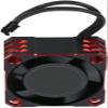 Auttoop Aluminum 32000RPM 25x25MM RC Cooling Fan Remote Control Vehicle Heat Dissipation Fan RC Electronic Speed Controller Strong Metal Fan for 1/10, 1/8, 1/12 Scale RC Car 25Mm Rc Fan Black Red view 3