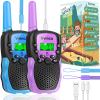 Vvinca Rechargeable Walkie Talkies for Kids 4 Pack, 5-7 Year Old Boy Toys Long Range 22 Channels 2 Way Kids Walkie Talkie with Flashlight for Camping Hiking Indoor Outdoor 3 4 5 6-12 Girl Boy Gift view 1