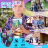 Vvinca Rechargeable Walkie Talkies for Kids 4 Pack, 5-7 Year Old Boy Toys Long Range 22 Channels 2 Way Kids Walkie Talkie with Flashlight for Camping Hiking Indoor Outdoor 3 4 5 6-12 Girl Boy Gift view 2