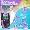 Vvinca Rechargeable Walkie Talkies for Kids 4 Pack, 5-7 Year Old Boy Toys Long Range 22 Channels 2 Way Kids Walkie Talkie with Flashlight for Camping Hiking Indoor Outdoor 3 4 5 6-12 Girl Boy Gift view 4