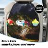 VTCTOASY Kick Mat Back Seat Protector for Car 2 Pack Extra Large Car Back Seat Cover with 3 Storage Pockets Waterproof Seat Back Protector Tree at Night Backseat Car Organizer for Trucks SUV view 3