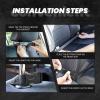 VTCTOASY Kick Mat Back Seat Protector for Car 2 Pack Extra Large Car Back Seat Cover with 3 Storage Pockets Waterproof Seat Back Protector Tree at Night Backseat Car Organizer for Trucks SUV view 4