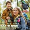 Vvinca Walkie Talkies for Kids Rechargeable 3 Pack, Army Toys for Boys Girls Ages 3-13 Outdoor Military Camping Toy Birthday Gift, Walkie-Talkie 3KM Long Range 2 Way Radios 22 CH with Flashlight view 3