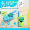 Vvinca Rechargeable Walkie Talkies for Kids 2 Pack, 5-7 Year Old Boy Toys Long Range 22 Channels 2 Way Kids Walkie Talkie with Flashlight for Camping Hiking Indoor Outdoor 3 4 5 6-12 Girl Boy Gift view 3