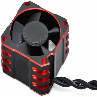 Auttoop Motor Cooling Fan 35mm Metal Cooling Fan Motor for 1/10 1/12 1/8 RC Car Brushless Motor 21000RPM