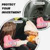 VTCTOASY Kick Mat Back Seat Protector for Car 2 Pack Extra Large Car Back Seat Cover with 3 Storage Pockets Waterproof Seat Back Protector Stump of Oak Tree Backseat Car Organizer for Trucks SUV view 2