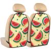 VTCTOASY Kick Mat Back Seat Protector for Car 2 Pack Extra Large Car Back Seat Cover with 3 Storage Pockets Waterproof Seat Back Protector Summer Watermelon1 Backseat Car Organizer for Trucks SUV view 1