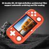 XU MINI M Retro Handheld Game Consoles, 2.8 inch IPS Screen, Built-in 64G TF Card, with 2600 mAh Battery Life 6 Hours with Case Orange view 4