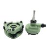 Green Three-Jaw Tribrach Adapter with Optical Plummet Level Bubble for Prism Replacement for Total Stations Surveying view 2