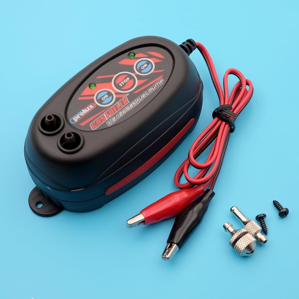 EXAXEXO for RC Airplane PX1673 7.2-12V Electric Gas Fuel Pump for Gasoline Nitro Engine for RC Fix Wing Airplane Model Accessories