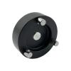 Black Fixed Type Three-Jaw Tribrach Adapter with 5/8" x11 Mount Rotate Screw for GPS Prisms Surveying Adaptor view 2