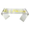 NAUXIUDSJS 100 Fabulous Sash, 100th Birthday Sash, White Satin Sash with Gold Foil Words Happy 100th Birthday Accessories Decorations Party Favor view 2