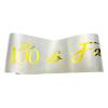 NAUXIUDSJS 100 Fabulous Sash, 100th Birthday Sash, White Satin Sash with Gold Foil Words Happy 100th Birthday Accessories Decorations Party Favor view 3