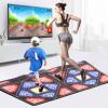 Fabater Dance Mat, MTV and Cartoon Dance Mode Foot Pads with Hand Grip, Electronic Game Mat for TV, Parent Child Interaction, Foldable Design, Soft Facecloth Material, Idea view 1