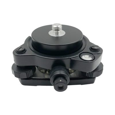 Black Tribrach with Optical Plummet & GPS Tribrach Adapter with 5/8" x11 Mount Rotate Screw for Total Station GPS GNSS