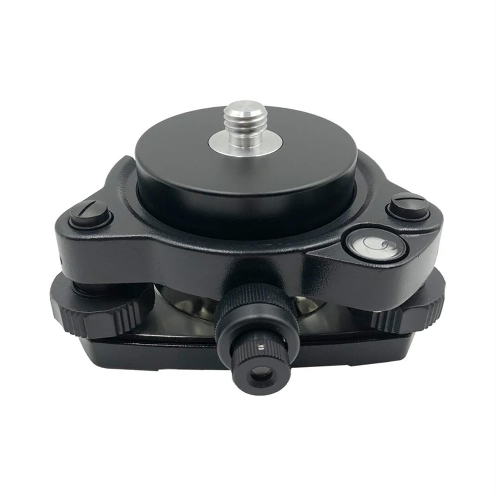Black Tribrach with Optical Plummet & GPS Tribrach Adapter with 5/8" x11 Mount Rotate Screw for Total Station GPS GNSS