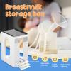 ZJRDYYK Breastmilk Freezer Organizer, Breastmilk Storage Container, First-in First-Out Breast Milk Bag Storage Tower with Tray, Freeze Organizer for Breast Milk Storage Bags, White view 2