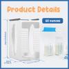 ZJRDYYK Breastmilk Freezer Organizer, Breastmilk Storage Container, First-in First-Out Breast Milk Bag Storage Tower with Tray, Freeze Organizer for Breast Milk Storage Bags, White view 3