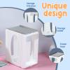 ZJRDYYK Breastmilk Freezer Organizer, Breastmilk Storage Container, First-in First-Out Breast Milk Bag Storage Tower with Tray, Freeze Organizer for Breast Milk Storage Bags, White view 4